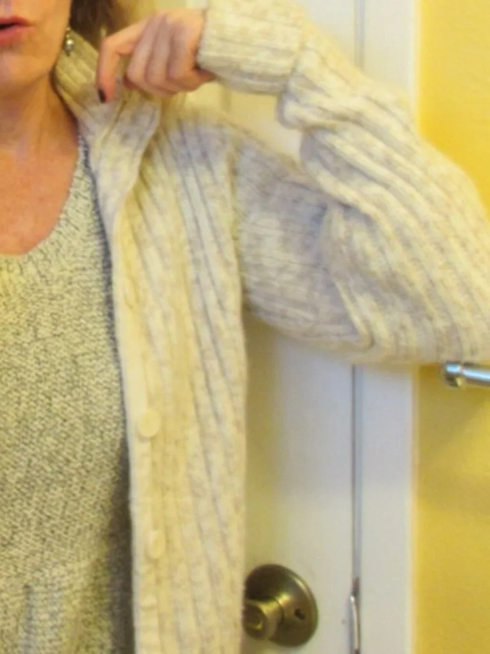 Michael Kors Cable Knit Cardigan, size L